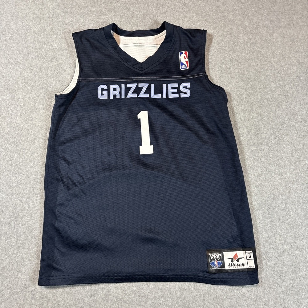 Alleson Athletic NBA Memphis Grizzles #1 Reversible Youth Jersey Size Small